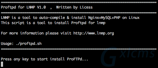 lnmp proftpd服務器安裝